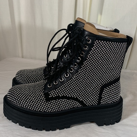 Gianni Bini Shoes - NIB Gianni Bini Non-Stop Studded Chunky Lug Sole Platform Booties, 8M